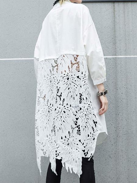 shirts women lace crochet shirt zanzea casual lapel neck long sleeve hollow out shirts loose long femme patchwork blusas chemise, White
shirts women lace crochet shirt zanzea casual lapel neck long sleeve hollow out shirts loose long femme patchwork blusas chemise, White