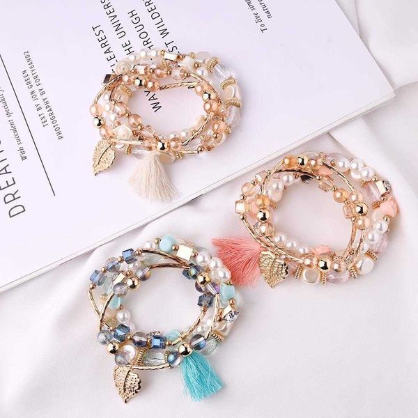fashion trend metal bracelets crystal beads pearl leaves temperamental tassels multi layer bracelet womens suit, Golden;silver
fashion trend metal bracelets crystal beads pearl leaves temperamental tassels multi layer bracelet womens suit, Golden;silver