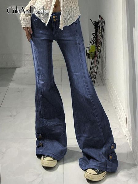 jeans cuteandpsycho low waisted y2k flare jeans vintage aesthetic 2000s chic trousers harajuku fairycore retro denim sweatpants cute, Blue
jeans cuteandpsycho low waisted y2k flare jeans vintage aesthetic 2000s chic trousers harajuku fairycore retro denim sweatpants cute, Blue