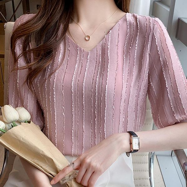 t-shirt summer women blouse short sleeve vneck chiffon blouse shirt blouse women blusas mujer de moda 2022 blouses femme e952, White
t-shirt summer women blouse short sleeve vneck chiffon blouse shirt blouse women blusas mujer de moda 2022 blouses femme e952, White