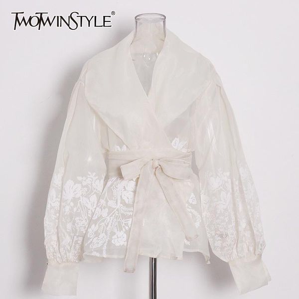 t-shirt twotwinstyle vintage print embroidery shirt for women lapel lantern long sleeve casual blouse female fashion new clothes 2022, White
t-shirt twotwinstyle vintage print embroidery shirt for women lapel lantern long sleeve casual blouse female fashion new clothes 2022, White