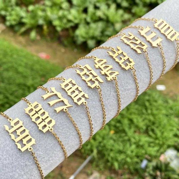 stainless steel womens bracelet simple number 000 999 pendant all match, Golden;silver
stainless steel womens bracelet simple number 000 999 pendant all match, Golden;silver