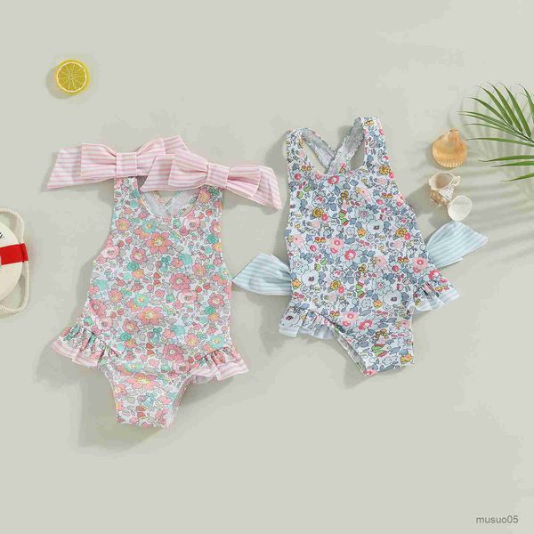 two-pieces 1-6 kids baby girls summer swimsuit sleeveless cross backless floral print ruffle bathing suit, Blue
two-pieces 1-6 kids baby girls summer swimsuit sleeveless cross backless floral print ruffle bathing suit, Blue