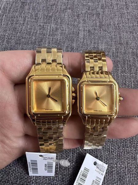 lady rectangular quartz watch stainless steel sliding buckle womens gold watches sapphire watch montre de luxe designer wristwatches 27mm an, Slivery;brown
lady rectangular quartz watch stainless steel sliding buckle womens gold watches sapphire watch montre de luxe designer wristwatches 27mm an, Slivery;brown