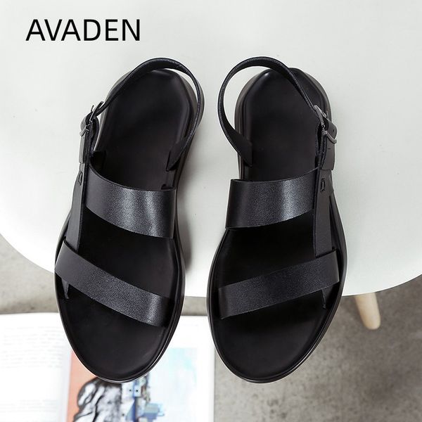 sandals in men's summer outdoor fashion beach flip flop baotou hole shoes for men genuine leather casual indoor 230508, Black
sandals in men's summer outdoor fashion beach flip flop baotou hole shoes for men genuine leather casual indoor 230508, Black