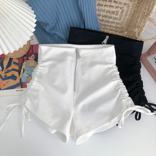 womens shorts ropa mujer high waist side drawstring women front zipper wide leg short trousers female all match solid color 230508, White;black
womens shorts ropa mujer high waist side drawstring women front zipper wide leg short trousers female all match solid color 230508, White;black