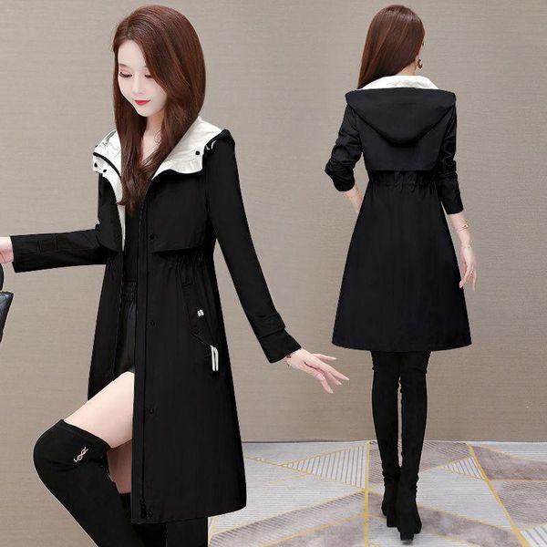 raincoats 2022 new fashion autumn women trench coat midlength woman windbreaker fashion casual lining office coat outerwear overcoat, Black
raincoats 2022 new fashion autumn women trench coat midlength woman windbreaker fashion casual lining office coat outerwear overcoat, Black