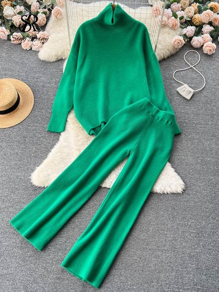 pants singreiny women turtleneck casual knit suits long sleeve loose sweater+elastic wide leg long pant winter ol warm two pieces sets, White
pants singreiny women turtleneck casual knit suits long sleeve loose sweater+elastic wide leg long pant winter ol warm two pieces sets, White