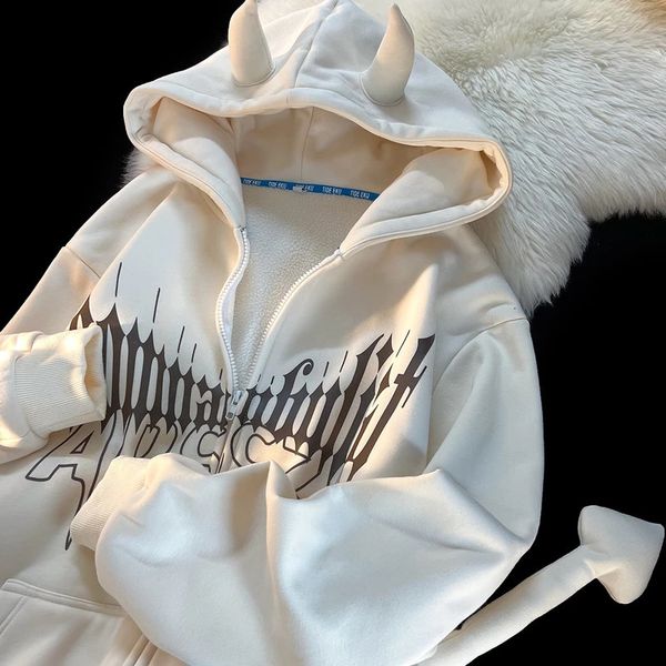 women s jackets harajuku devil hoodies tail design gothic oversize sweatshirt goth zip up y2k pakaian couple streetwear wanita 230509, Black;brown
women s jackets harajuku devil hoodies tail design gothic oversize sweatshirt goth zip up y2k pakaian couple streetwear wanita 230509, Black;brown