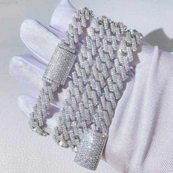 gra certificated pass diamond tester iced out hip hop 10mm vvs moissanite cuban necklace, Silver
gra certificated pass diamond tester iced out hip hop 10mm vvs moissanite cuban necklace, Silver