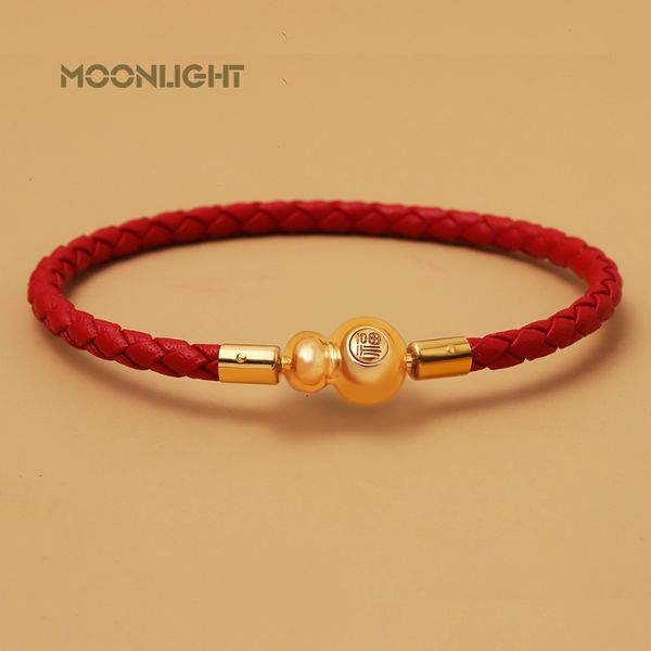 chain moonlight lucky gourd bracelet for women genuine braided leather bracelet 9 colors fashion accessories hand-woven jewelry gifts 230509, Black
chain moonlight lucky gourd bracelet for women genuine braided leather bracelet 9 colors fashion accessories hand-woven jewelry gifts 230509, Black