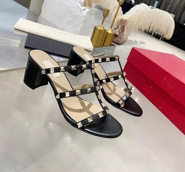 sandals for women high heels rivets slippers nude black gold summer classics brand real leather luxury sandal 6cm thick heels slipper with d
sandals for women high heels rivets slippers nude black gold summer classics brand real leather luxury sandal 6cm thick heels slipper with d