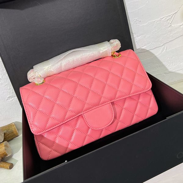 women designer calfskin classic cf bag double flap quilted caviar leather gold metal hardware matelasse chain shoulder handbag outdoor sacoc
women designer calfskin classic cf bag double flap quilted caviar leather gold metal hardware matelasse chain shoulder handbag outdoor sacoc