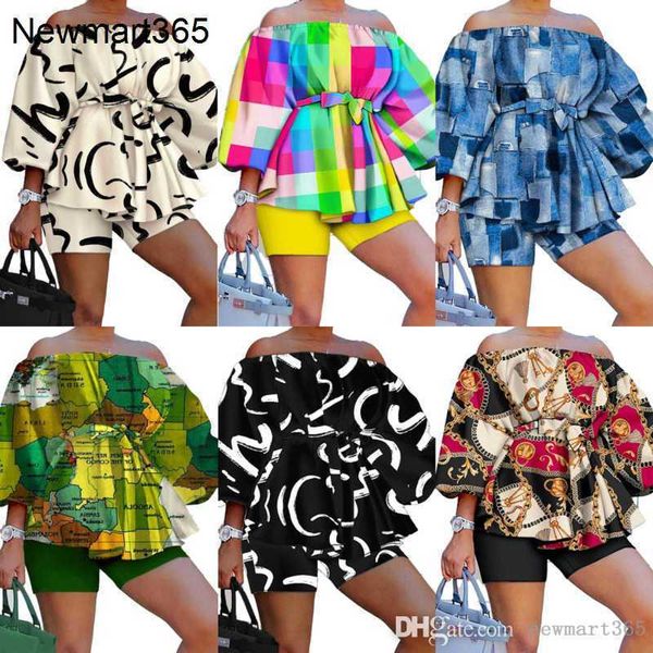 plus size 3xl womens designer clothing tracksuits print two piece set off shoulder puff sleeve shorts outfits matching suit, Gray
plus size 3xl womens designer clothing tracksuits print two piece set off shoulder puff sleeve shorts outfits matching suit, Gray