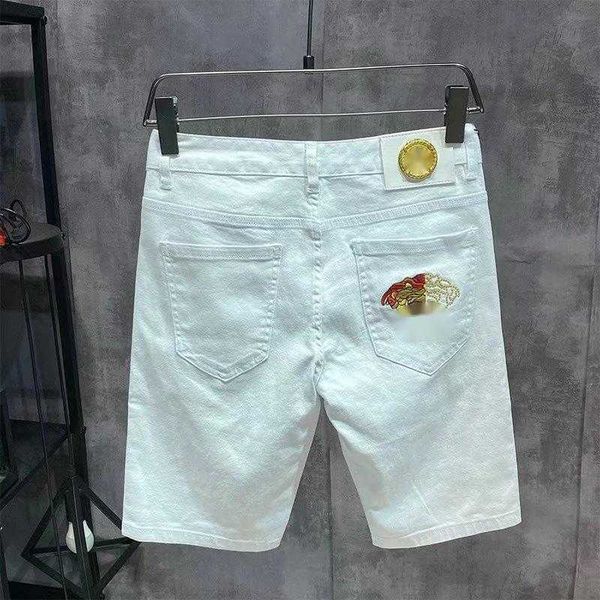 summer beach pants men shorts medu embroidered jeans designer pants fashion trousers mens womens slim fit white britches, White;black
summer beach pants men shorts medu embroidered jeans designer pants fashion trousers mens womens slim fit white britches, White;black