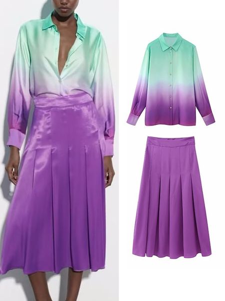 two piece dres's tie dye gradient shirts skirts 2 set 2023 single breasted long sleeve blouse high waist aline outwear 230508, White
two piece dres's tie dye gradient shirts skirts 2 set 2023 single breasted long sleeve blouse high waist aline outwear 230508, White