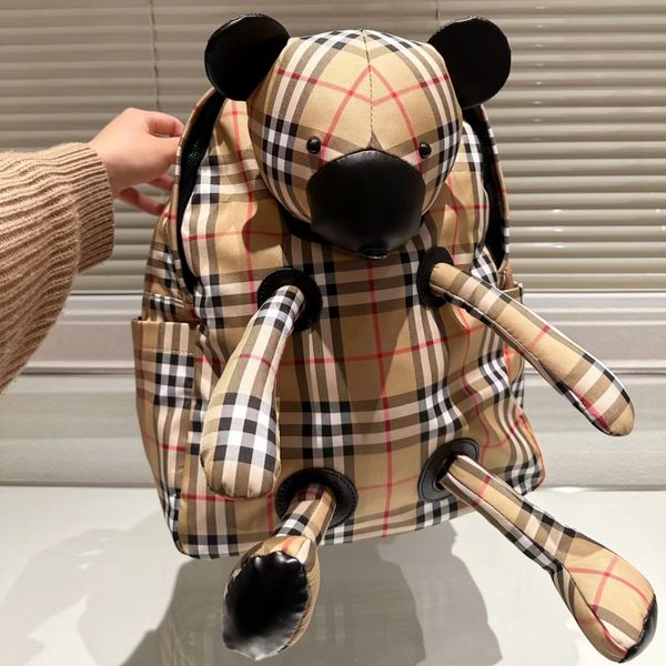 designer bag new plaid fabric bear backpack large capacity multifunctional hand must-have commuting backpack
designer bag new plaid fabric bear backpack large capacity multifunctional hand must-have commuting backpack