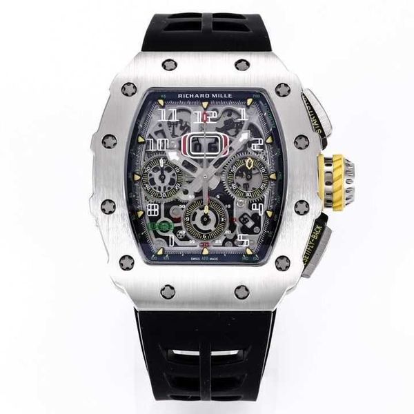 new chronograph mechanical wrist watches rm11-03 series 11-03 automatic men's new high-end designer high-quality, Slivery;brown
new chronograph mechanical wrist watches rm11-03 series 11-03 automatic men's new high-end designer high-quality, Slivery;brown