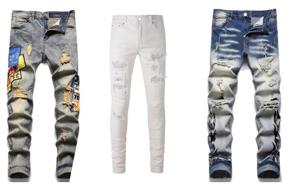 2023 new style hiking pant ripped embroidery mens jeans hip hop high street brand hombre motorcycle close designer fitting slim pencil pants, Blue
2023 new style hiking pant ripped embroidery mens jeans hip hop high street brand hombre motorcycle close designer fitting slim pencil pants, Blue