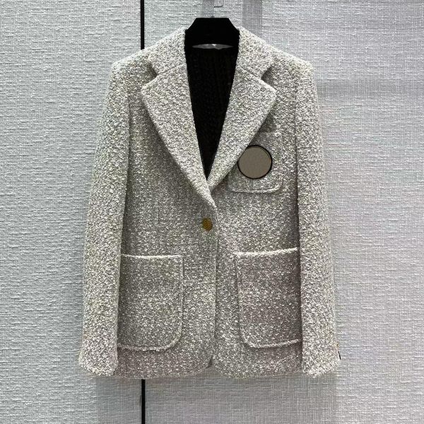 pants fashion patch pockets melange blazer tweed jacket for women lining notched collar single button coat lady 2022, White
pants fashion patch pockets melange blazer tweed jacket for women lining notched collar single button coat lady 2022, White