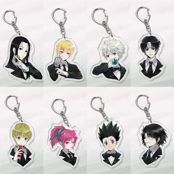 keychains classic japan anime hunter x hunter charm keychain gon ss killua zoldyck kurapika leorio figures acrylic pendant key chain j230426, Silver
keychains classic japan anime hunter x hunter charm keychain gon ss killua zoldyck kurapika leorio figures acrylic pendant key chain j230426, Silver