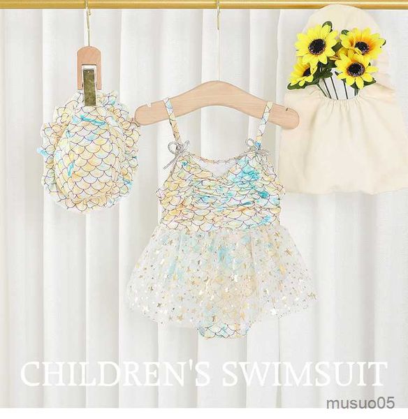 two-pieces baby girl sling swimwear summer new fish patterns one piece swimsuit with hat for children sleeveless kids clothes girls, Blue
two-pieces baby girl sling swimwear summer new fish patterns one piece swimsuit with hat for children sleeveless kids clothes girls, Blue