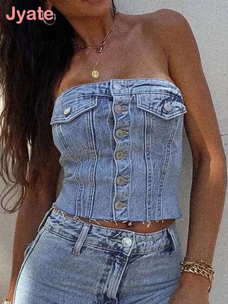 women's tanks camis jyate women denim corset wrap chest fashion backless sleeveless button decoration summer casual sling 230508, White
women's tanks camis jyate women denim corset wrap chest fashion backless sleeveless button decoration summer casual sling 230508, White