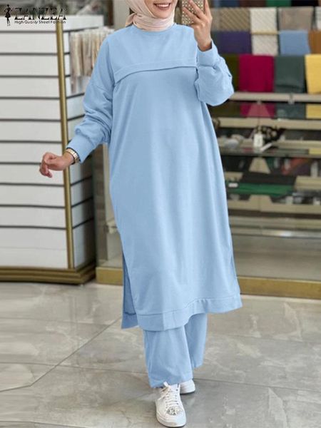 dress casual long sleeve blouse pants sets abaya islamic clothing zanzea eid mubarek women trousers suits 2pcs fashion muslim sets, White
dress casual long sleeve blouse pants sets abaya islamic clothing zanzea eid mubarek women trousers suits 2pcs fashion muslim sets, White