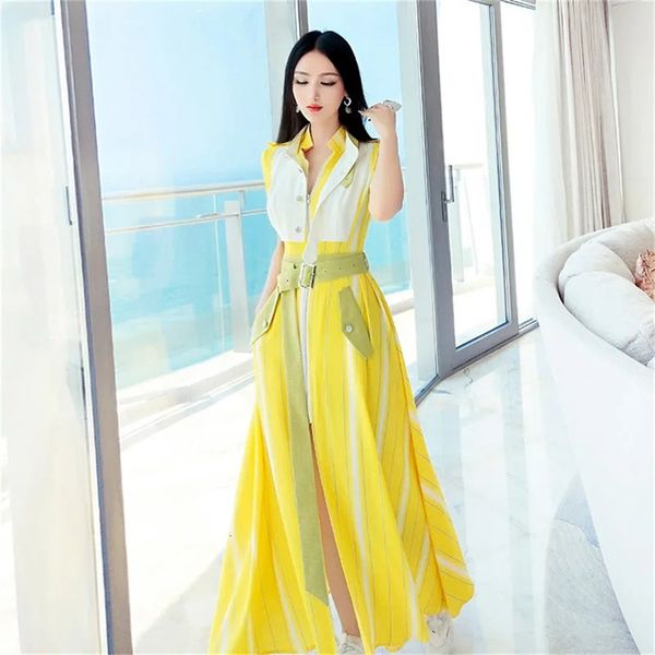 casual dresses summer dress bohemian bright color stitching shirt dress fashion design temperament yellow dress female 230509, Black;gray
casual dresses summer dress bohemian bright color stitching shirt dress fashion design temperament yellow dress female 230509, Black;gray