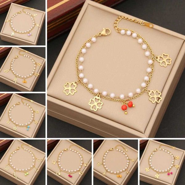 accessories pearl heart bracelet fashion flower stainless steel elegant trendy, Golden;silver
accessories pearl heart bracelet fashion flower stainless steel elegant trendy, Golden;silver