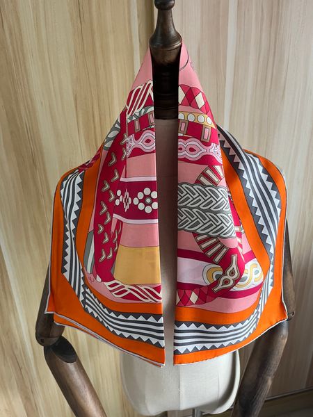 sarongs arrival fashion brand orange 100 silk scarf 9090 cm square shawl twill wrap for women lady hjab 230508, Blue;gray
sarongs arrival fashion brand orange 100 silk scarf 9090 cm square shawl twill wrap for women lady hjab 230508, Blue;gray
