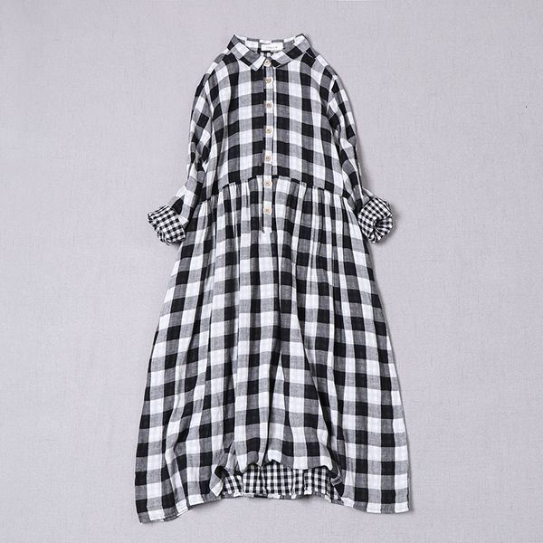 casual dresses japanese literary women black and white large plaid dress spring cotton dress long-sleeved dress midi dress 230509, Black;gray
casual dresses japanese literary women black and white large plaid dress spring cotton dress long-sleeved dress midi dress 230509, Black;gray