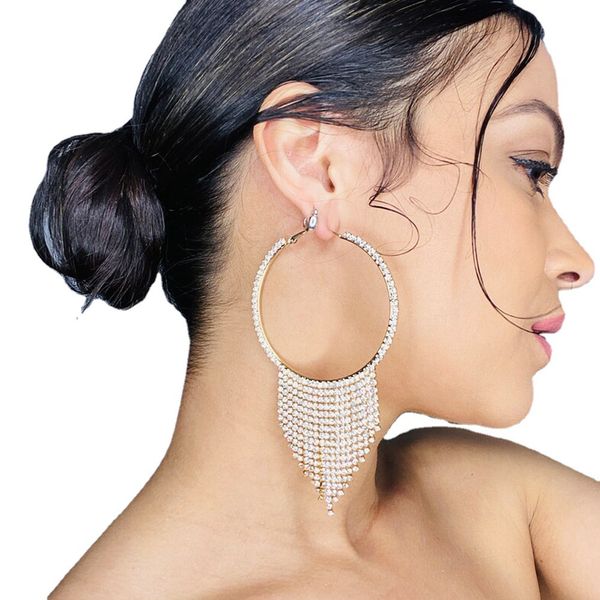 trend new earrings shiny rhinestone round drop temperament internet celebrity tassel earrings womenunique designer shiny creative, Golden
trend new earrings shiny rhinestone round drop temperament internet celebrity tassel earrings womenunique designer shiny creative, Golden
