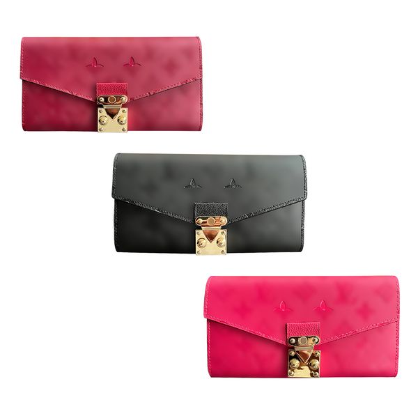 genuine leather designer mens long wallet bag women's pink wallets metal lock cardholder purse passport card holders card holders case, Red;black
genuine leather designer mens long wallet bag women's pink wallets metal lock cardholder purse passport card holders card holders case, Red;black