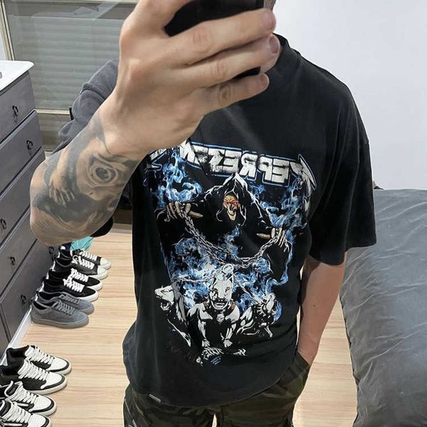men's t-shirts represent rep designer fashion present rep blue fire skeleton wizard dog print short sleeve high street loose and versat, White;black
men's t-shirts represent rep designer fashion present rep blue fire skeleton wizard dog print short sleeve high street loose and versat, White;black