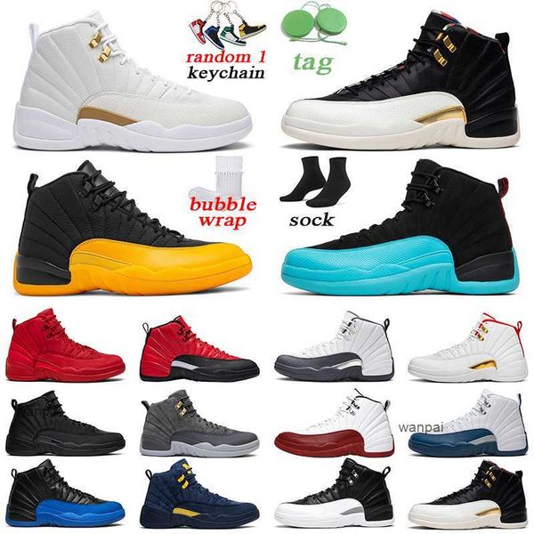 men basketball shoes 12s indigo university gold cny the master mens trainer sports sneakers size 7-13
men basketball shoes 12s indigo university gold cny the master mens trainer sports sneakers size 7-13