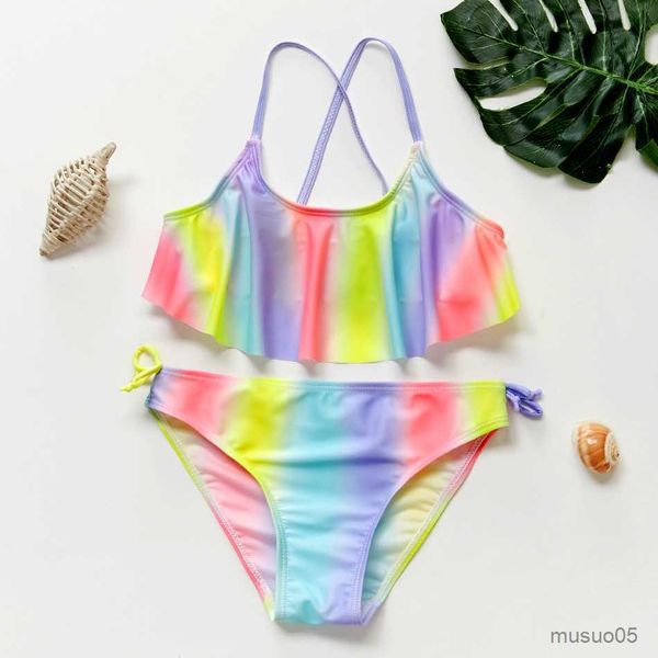 two-pieces children swimwear rainbow girls swimwear baby kids biquini infantil swimsuit bikini girl new summer bathing suit, Blue
two-pieces children swimwear rainbow girls swimwear baby kids biquini infantil swimsuit bikini girl new summer bathing suit, Blue