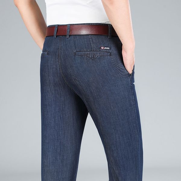 men's jeans 2023 classic style spring summer straight leg blue thin business fashion stretch denim trousers male brand 230509
men's jeans 2023 classic style spring summer straight leg blue thin business fashion stretch denim trousers male brand 230509