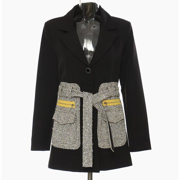 pants prepomp 2022 autumn winter new collection notched collar patch clothing belt bandage slim waist long blazer women coat gf813, White
pants prepomp 2022 autumn winter new collection notched collar patch clothing belt bandage slim waist long blazer women coat gf813, White