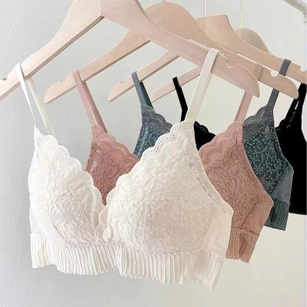 bras women lace bralette thin and comfortable wireless seamless push up lingerie brassiere tank top, Red;black
bras women lace bralette thin and comfortable wireless seamless push up lingerie brassiere tank top, Red;black