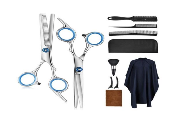 hair cutting scissors set 9 pcs thinning shears razor comb clips cape dressing professional 2201252611158
hair cutting scissors set 9 pcs thinning shears razor comb clips cape dressing professional 2201252611158