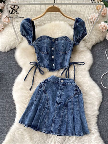 two piece dress singreiny vintage denim sets women off shoulder straps mini leated short skirt fashion summer pieces suits 230509, White
two piece dress singreiny vintage denim sets women off shoulder straps mini leated short skirt fashion summer pieces suits 230509, White