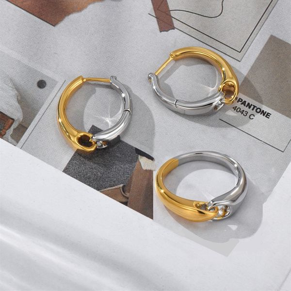 ins gold/silver color matching chain splicing ring niche design simple fashion earrings autumn/winter women accessories
ins gold/silver color matching chain splicing ring niche design simple fashion earrings autumn/winter women accessories