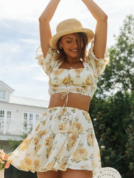 two piece dress two piece sets women bohemian floral skirt set puff sleeve square neck crop ruffle skirts beach elegant 2pcs sets female 23, White
two piece dress two piece sets women bohemian floral skirt set puff sleeve square neck crop ruffle skirts beach elegant 2pcs sets female 23, White