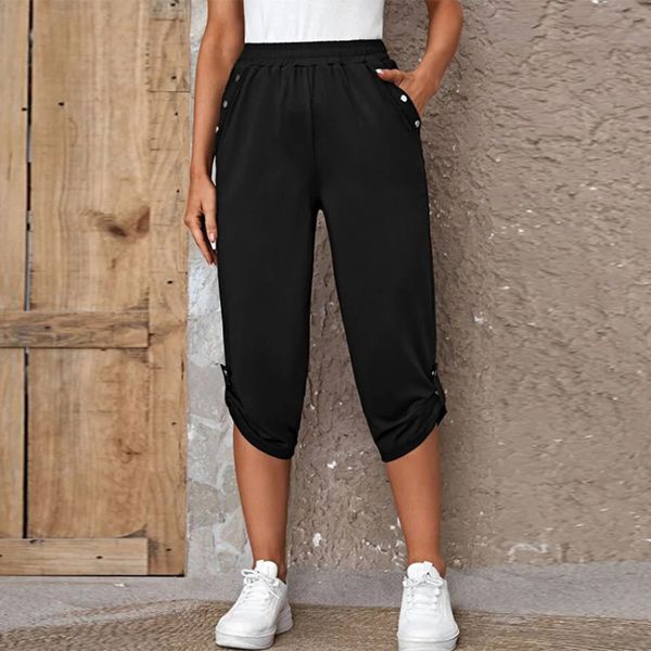 women s pants s celana pensil fashion wanita panjang pinggang elastis kancing warna solid musim panas kasual fitness legging 230509, Black;white
women s pants s celana pensil fashion wanita panjang pinggang elastis kancing warna solid musim panas kasual fitness legging 230509, Black;white