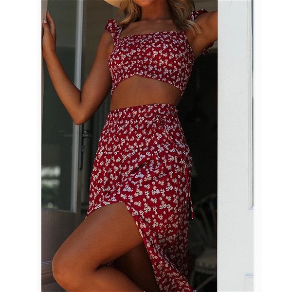 two piece dress women two piece sets summer bohemian floral skirts sets sleeveless tank crop split maxi skirt 2pcs sets harajuku 230509, White
two piece dress women two piece sets summer bohemian floral skirts sets sleeveless tank crop split maxi skirt 2pcs sets harajuku 230509, White