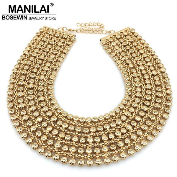 pendant necklaces manilai chunky metal statement necklace for women neck bib collar choker necklaces maxi jewelry gold color chain design bi, Silver
pendant necklaces manilai chunky metal statement necklace for women neck bib collar choker necklaces maxi jewelry gold color chain design bi, Silver