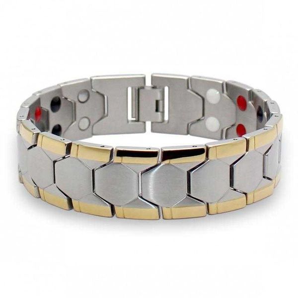 mens square bracelet germanium stone domineering particles magnetic four in one decoration wide, Golden;silver
mens square bracelet germanium stone domineering particles magnetic four in one decoration wide, Golden;silver