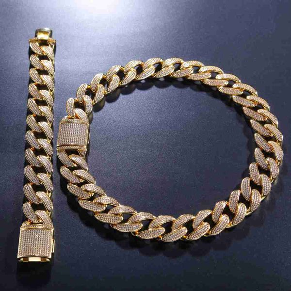 20mm hiphop iced 3 rows zircon microinlay bling diamonds miami thick cuban link chain, Silver
20mm hiphop iced 3 rows zircon microinlay bling diamonds miami thick cuban link chain, Silver