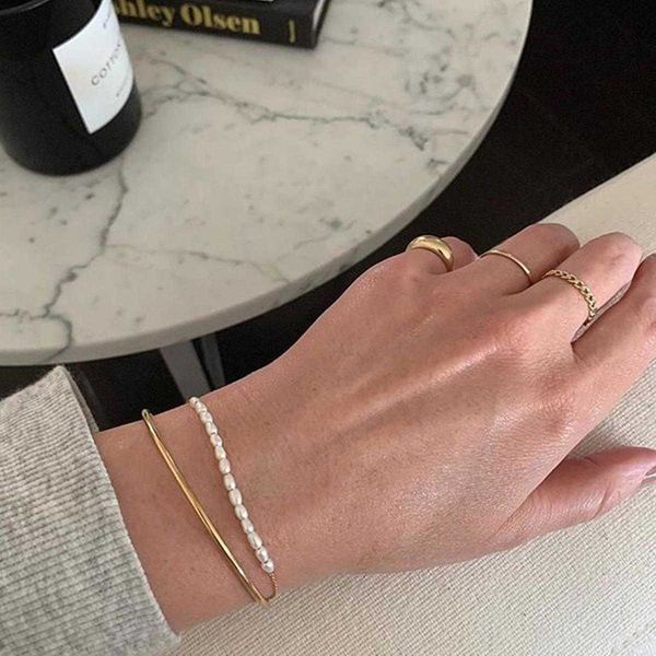 accessories retro simple chain pearl bracelet womens metal geometric wholesale, Black
accessories retro simple chain pearl bracelet womens metal geometric wholesale, Black